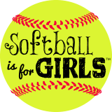 softball is for girls logo