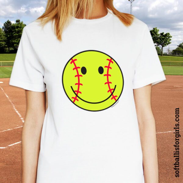 softball smiley face shirt